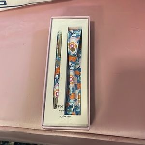 NIB kate spade pop floral stylus pen with pouch